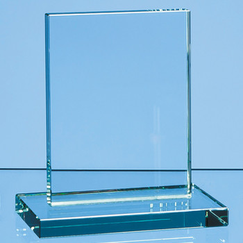Jade Glass Rectangle Award (12cm x 9cm x 12mm)