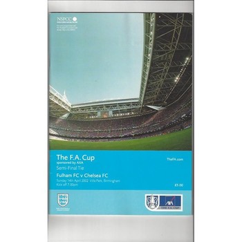 2002 Fulham v Chelsea FA Cup Semi Final Football Programme
