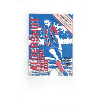 Aldershot v Southampton Friendly Football Programme 1982/83