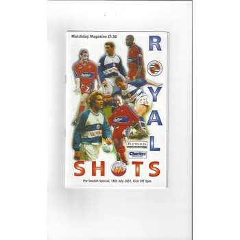 Aldershot v Reading Friendly Football Programme 2001/02