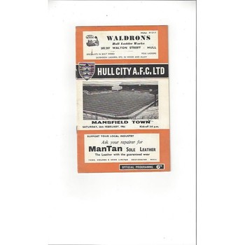 Mansfield Town Away Football Programmes