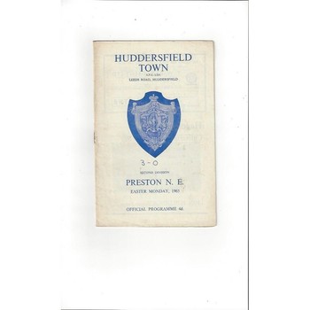 1964/65 Huddersfield Town v Preston Football Programme