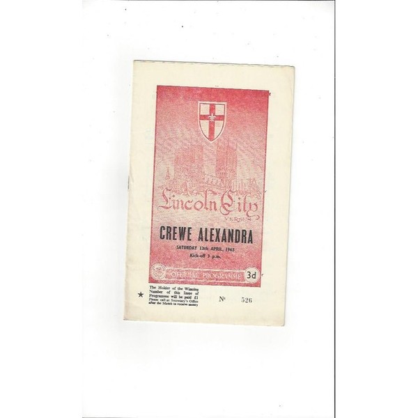 Lincoln City Home Football Programmes