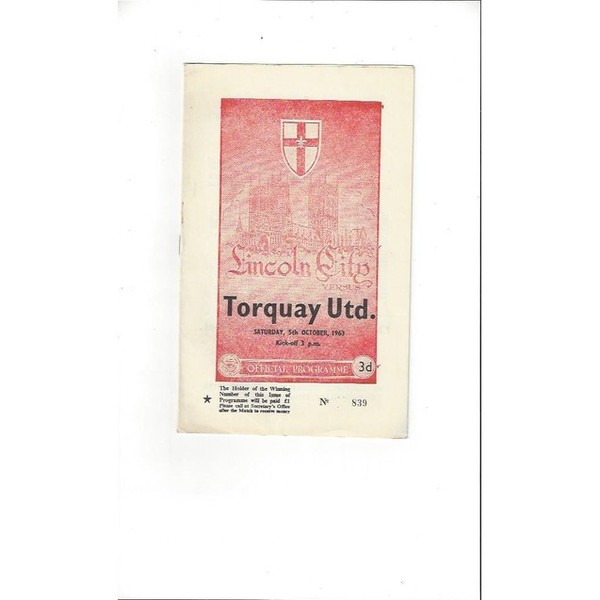 Torquay United Away Football Programmes