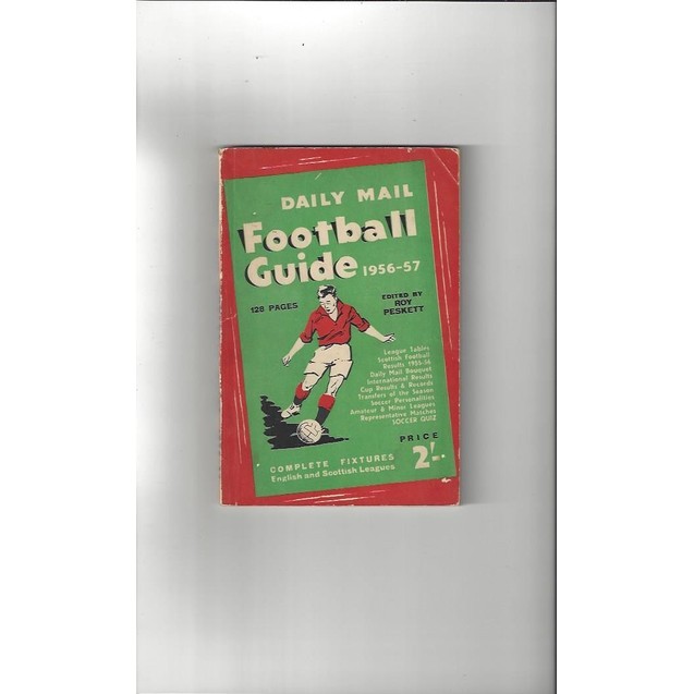 Daily Mail Football Guide paperback Football Book 1956/57