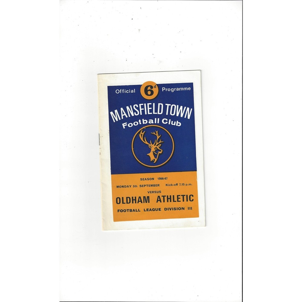 Oldham Athletic Away Football Programmes