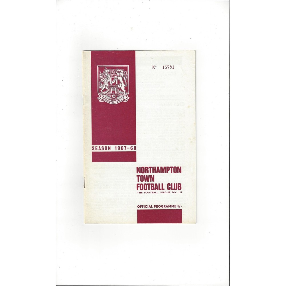 Northampton Town Home Football Programmes