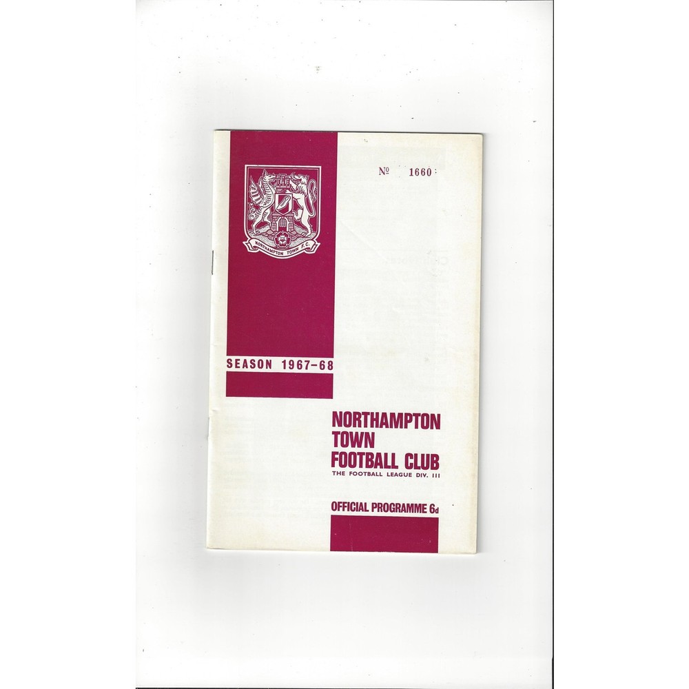 Northampton Town Home Football Programmes