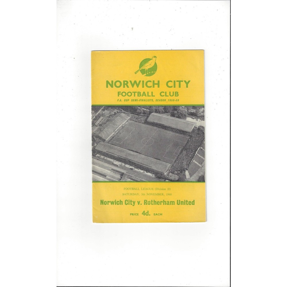 Rotherham United Away Football Programmes
