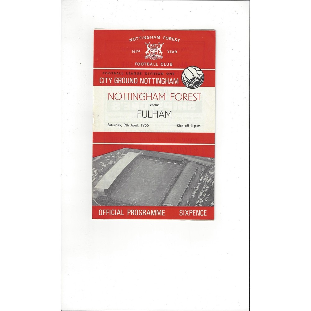 Nottingham Forest Home Football Programmes