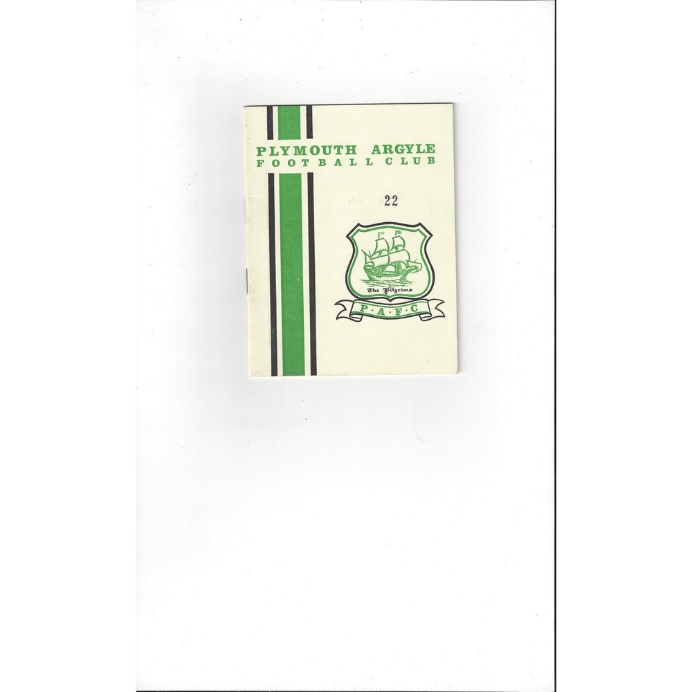 1965/66 Plymouth Argyle v Charlton Athletic Football Programme