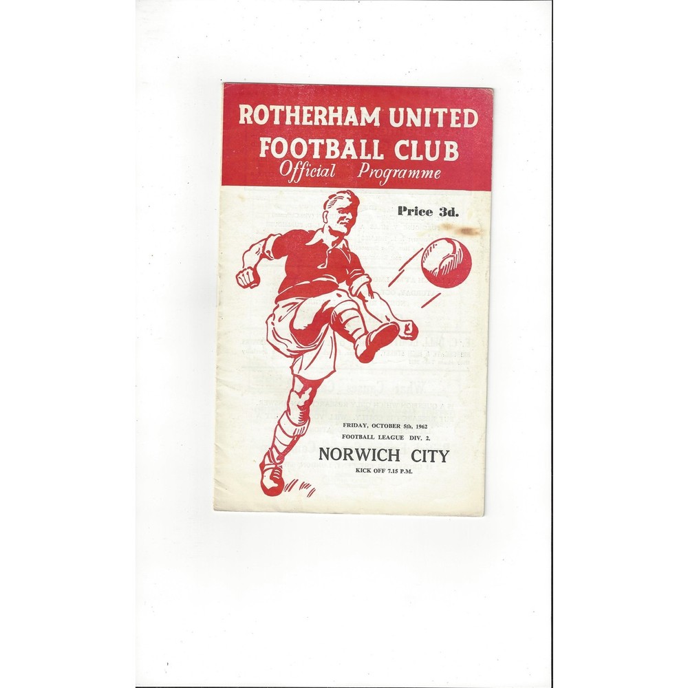 Rotherham United Away Football Programmes