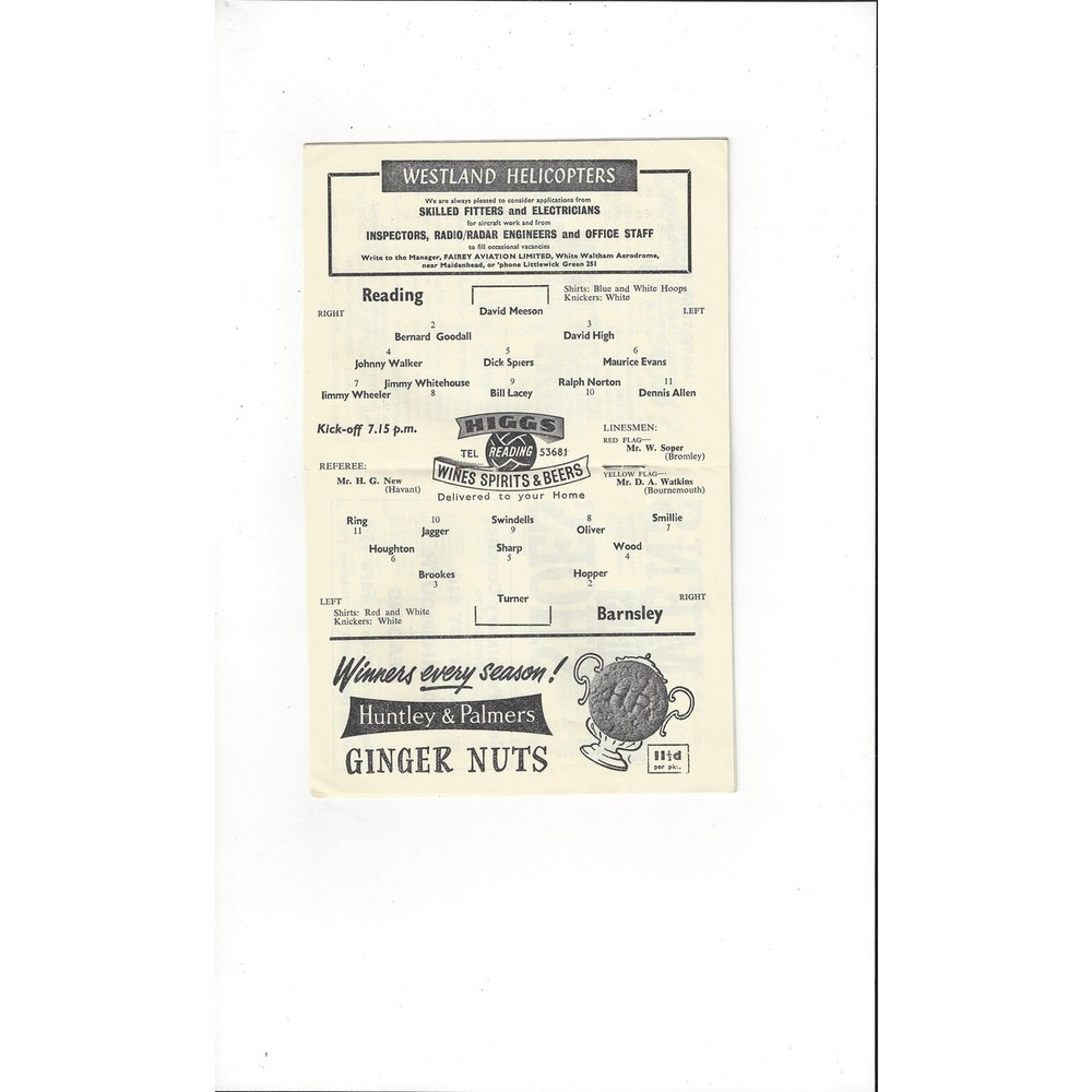 Barnsley Away Football Programmes