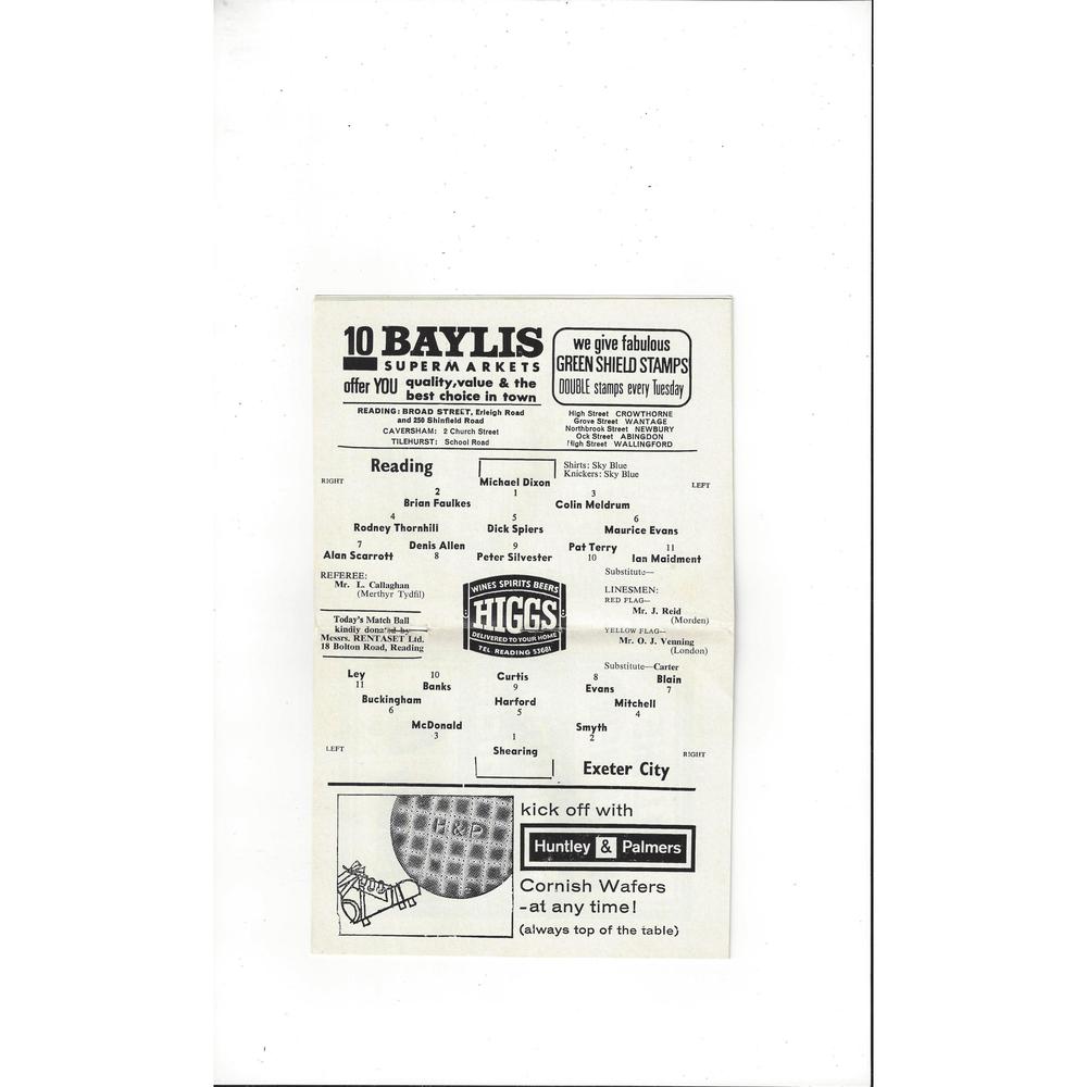 Exeter City Away Football Programmes