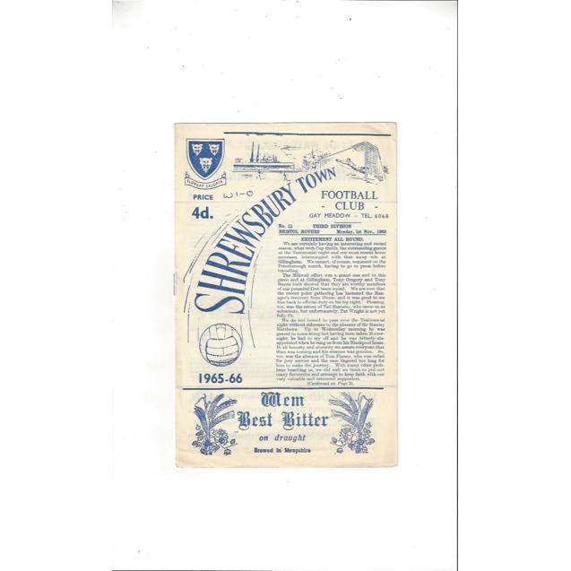 Bristol Rovers Away Football Programmes