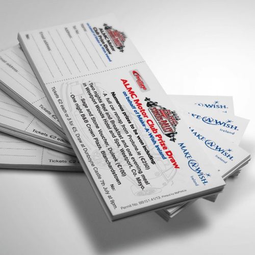 Event Tickets 200mm x 70mm