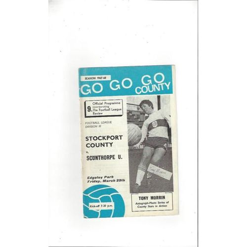 Stockport County Home Football Programmes