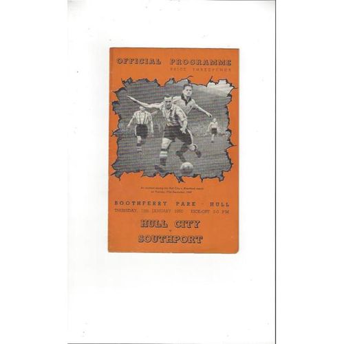 1949/50 Hull City v Southport Football Programme