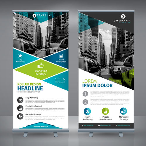 2 banner stands
