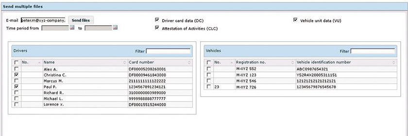 WEBFLEET Tachograph Manager