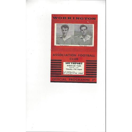 Workington Home Football Programmes