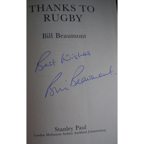 Signed Bill Beaumont Autobiography