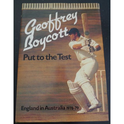 Signed Geoff Boycott Put to the Test