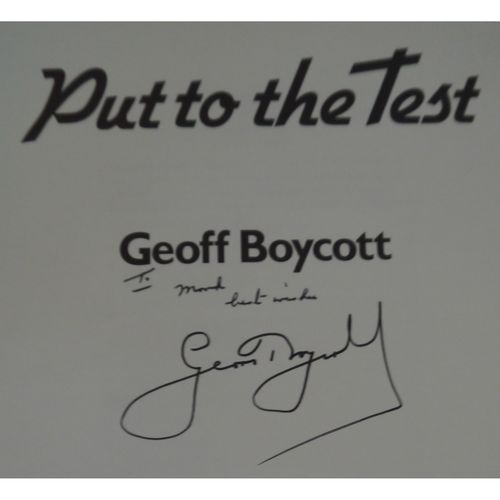 Signed Geoff Boycott Put to the Test