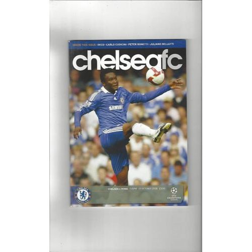 Chelsea v Roma Champions League Football Programme 2008/09