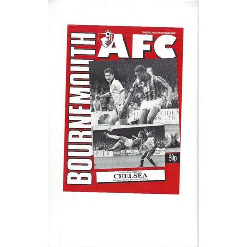 Bournemouth v Chelsea Friendly Football Programme 1992/93