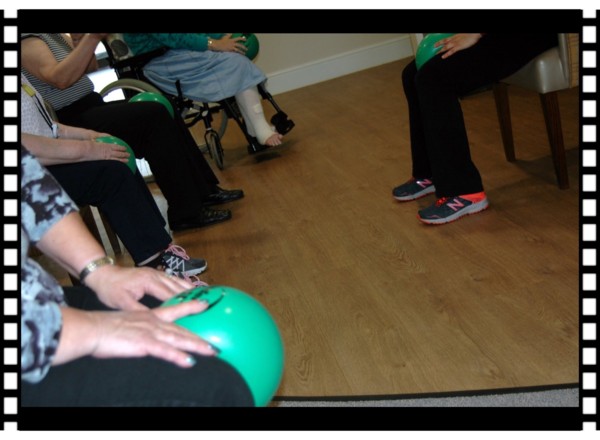 Older adult exercise wellbeing class