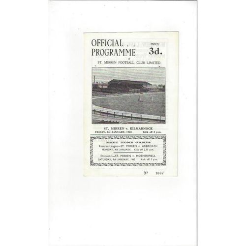 St. Mirren Football Programmes