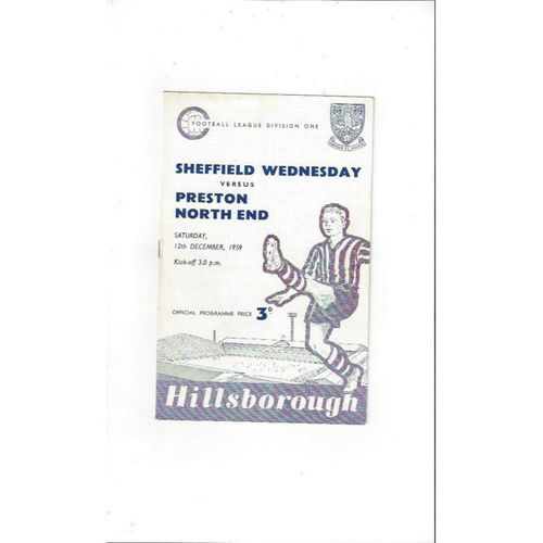 Preston North End Away Football Programmes