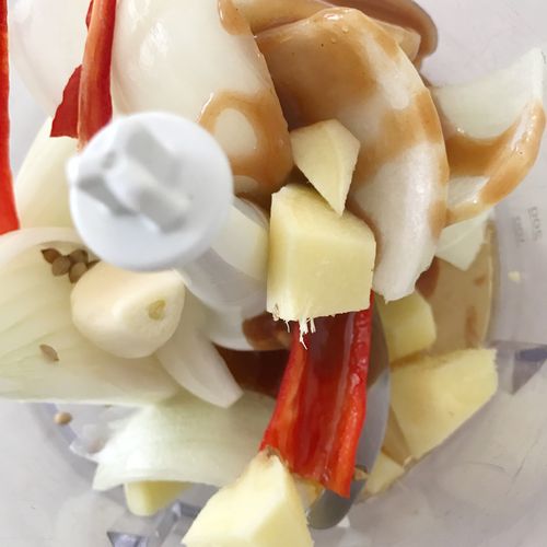 Chicken, Almond and Kale Curry