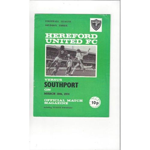 Hereford United Home Football Programmes