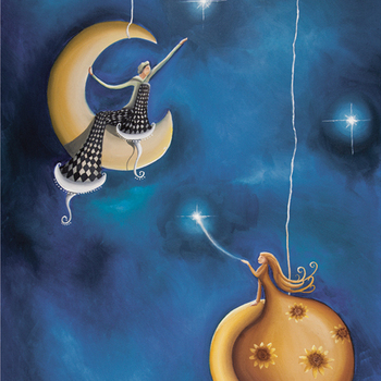 Kisses from the sun to the moon