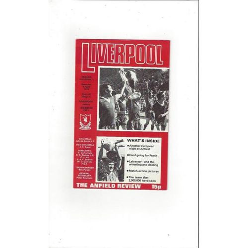 Leicester City Away Football Programmes