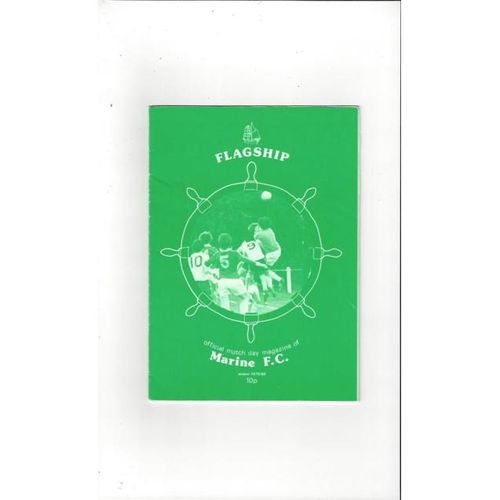 1979/80 Marine v Formby Liverpool Snr Cup Football Programme