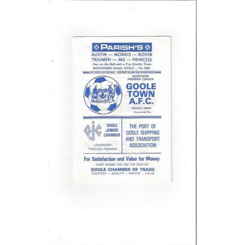 Goole Town Home Football Programmes