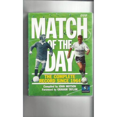 Match of the Day Complete record since 1964 Hardback Edition Football Book 1992