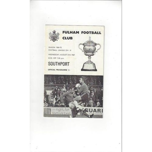 Fulham v Southport 1969/70