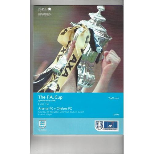 2002 Arsenal v Chelsea FA Cup Final Football Programme