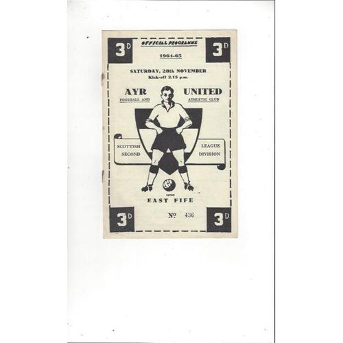 Ayr United Football Programmes
