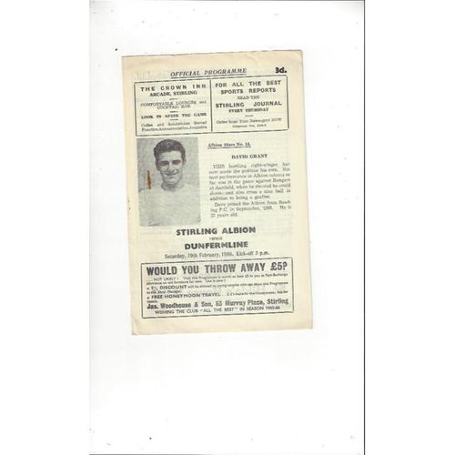 Stirling Albion Football Programmes