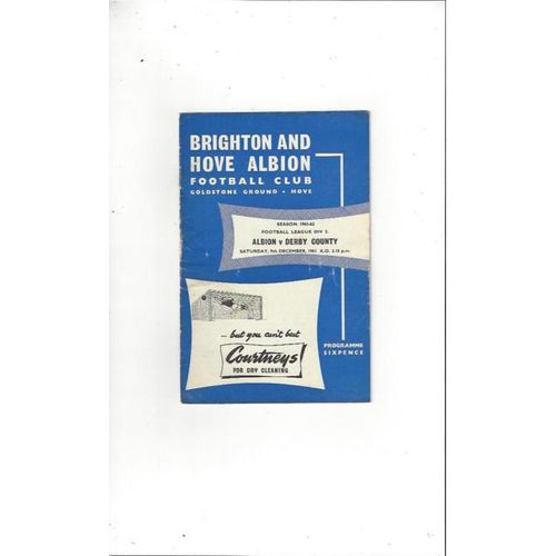 Derby County Away Football Programmes