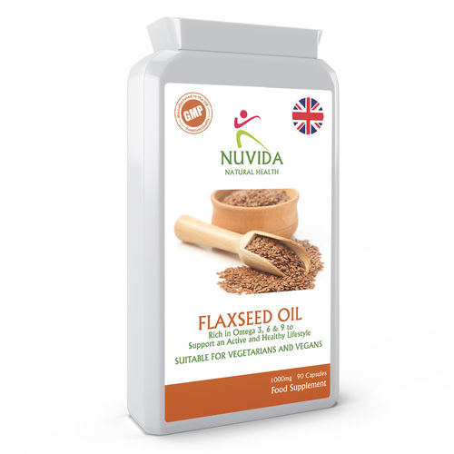 Flaxseed Oil 90 Capsules 1000mg