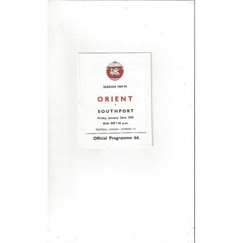 Leyton Orient Home Football Programmes