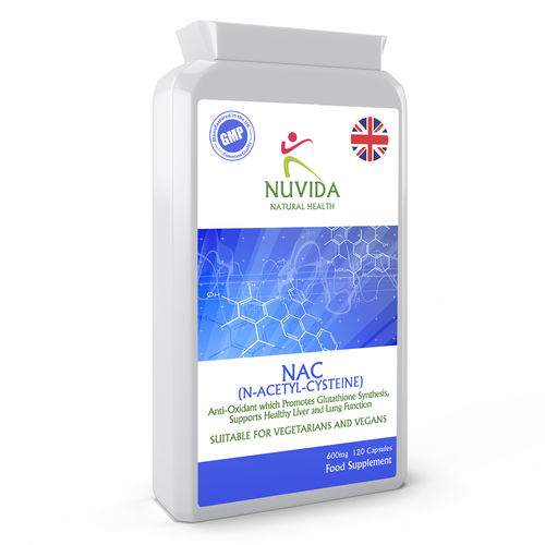 NAC (N-Acetyl-Cysteine) 120 Capsules 600mg