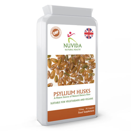 Psyllium Husks - 90 Capsules 750mg