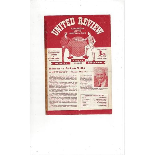Manchester United Home Football Programmes